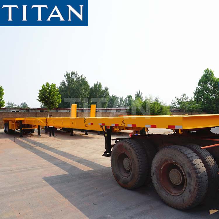 Rơ moóc kéo phẳng có thể kéo dài 3 trục