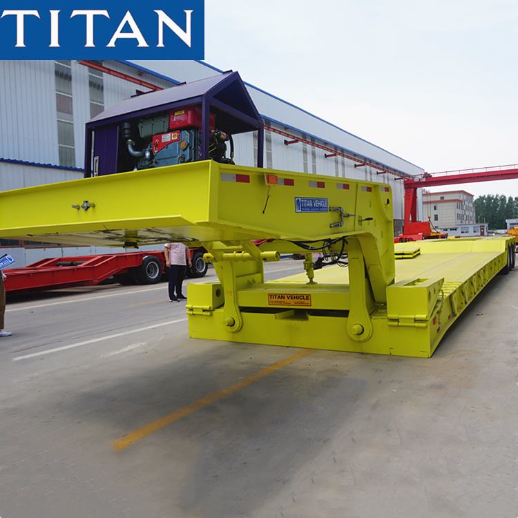 3 Line 6 Axle Lowboy Detachable Gooseneck Trailer