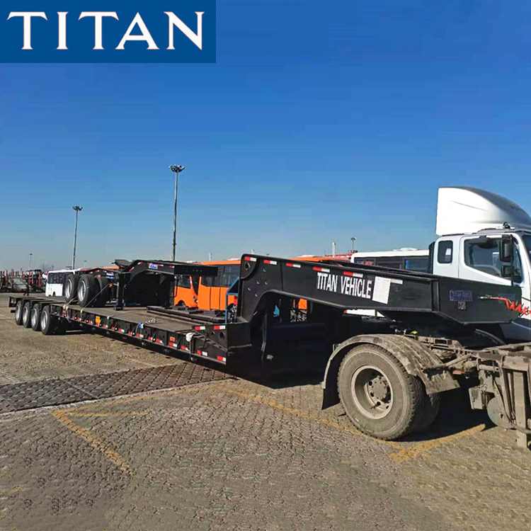 4 Axle Hydraulic Detachable Gooseneck Trailer