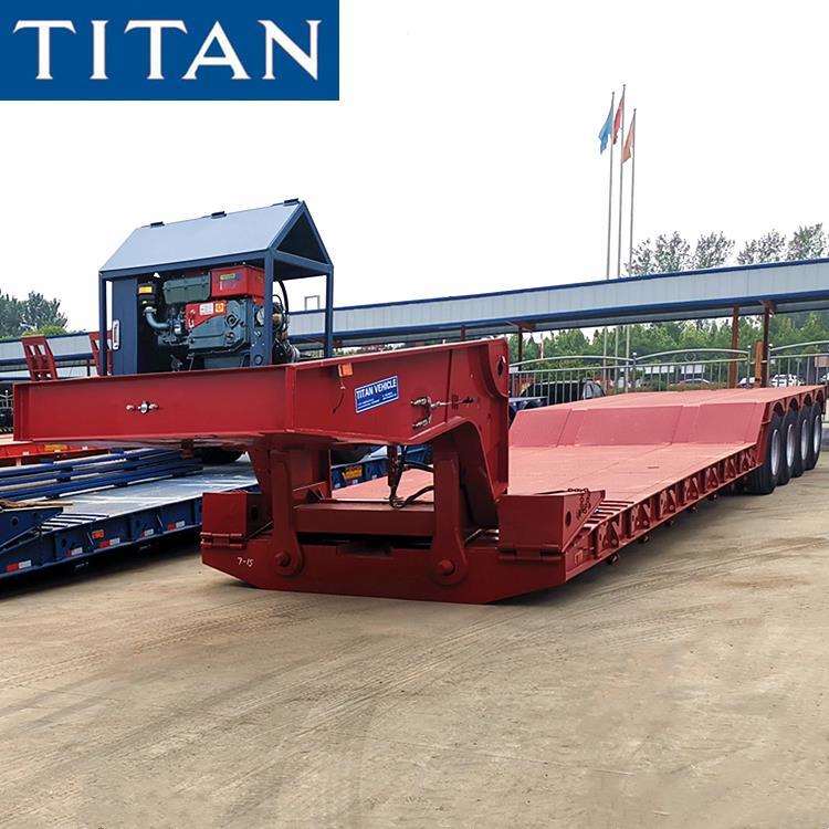 100ton Lowboy Step Deck Gooseneck Trailer