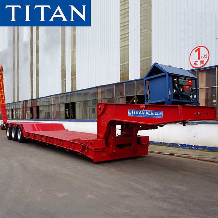 Detachable Gooseneck Lowboy Trailer