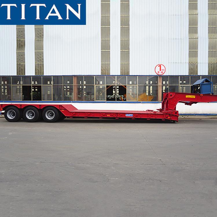 Tri Axle Front Loading Low Loader Trailer