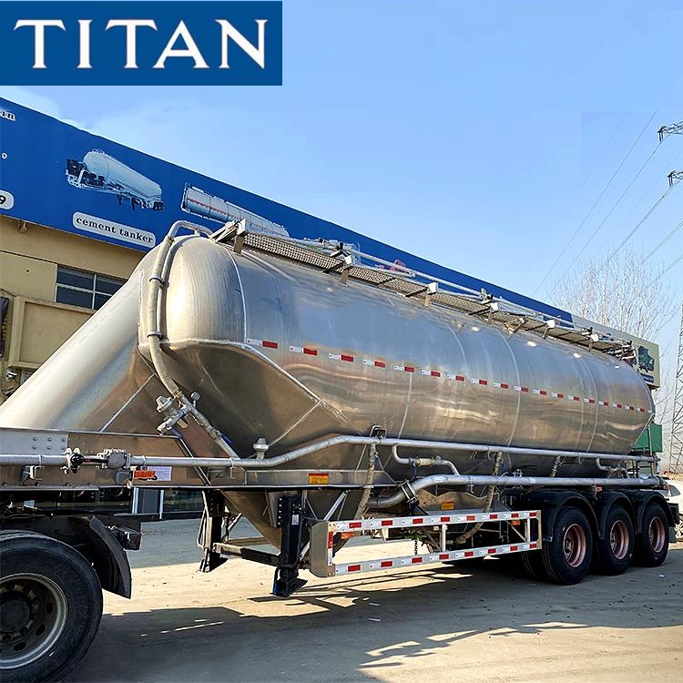 3 Axle Aluminium Allloy Flour Wheat Trailer