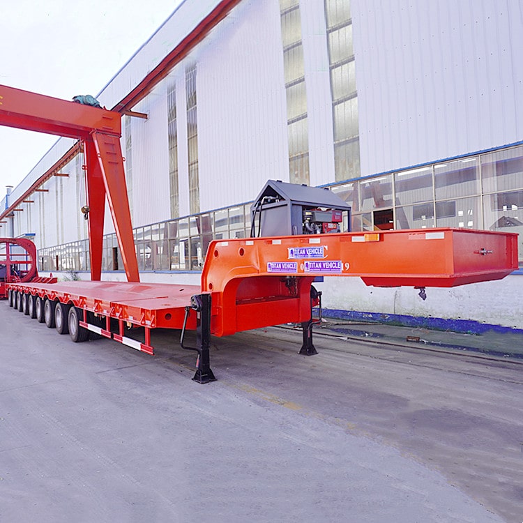Xe đầu kéo giường thấp có thể kéo dài 9 trục