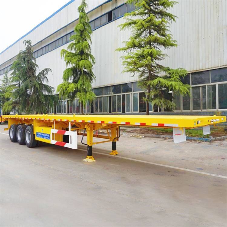 40 Ft 3 Axle 12m Flatbed Trailer