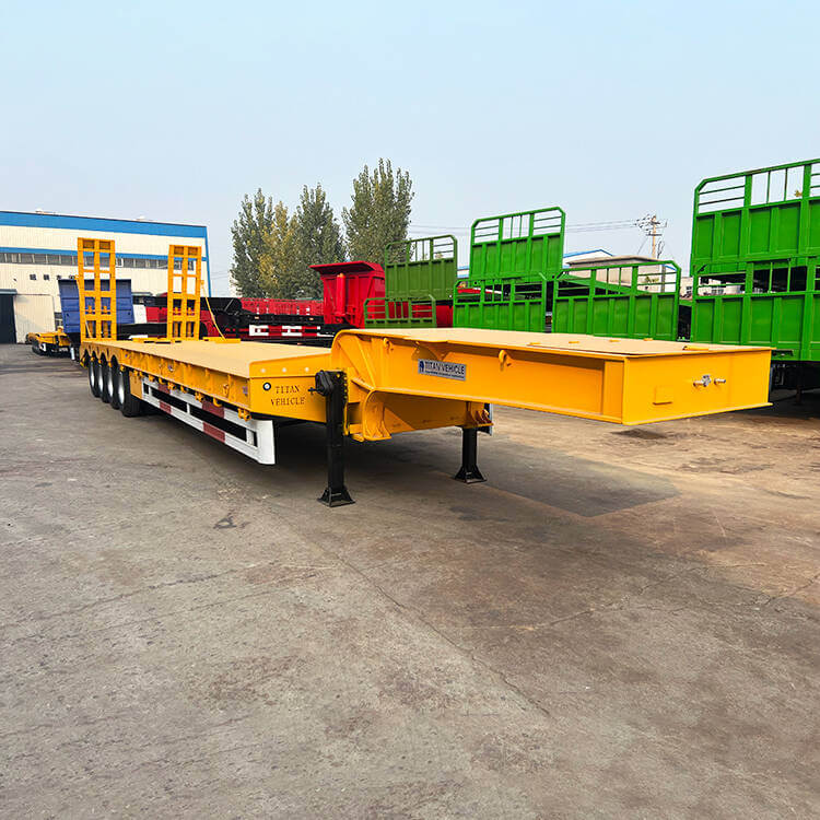 4 Axle 80ton Lowbed Trailer