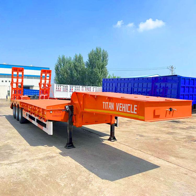 Rơ moóc 3 trục 60 tấn sàn thấp