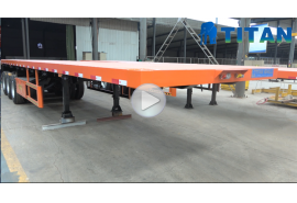 Xe đầu kéo container phẳng 3 trục