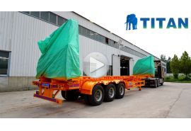 đóng gói trước khi rơ moóc tải phía giao hàng