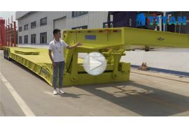 Trailer lowboy cổ ngỗng 3 dòng 6 trục