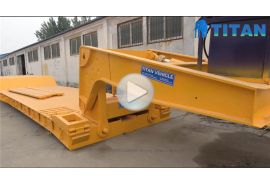 Trailer lowboy cổ ngỗng có thể tháo rời