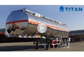 Trailer thùng nhiên liệu thép không gỉ