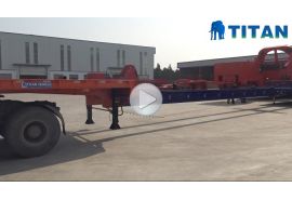 4 trục xe kéo cánh gió có thể mở rộng 56 mét